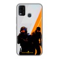 Дизайнерский силиконовый чехол для Itel A48 Контер страйк Counter strike