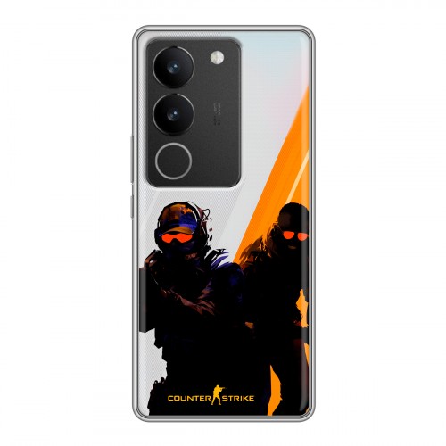 Дизайнерский силиконовый чехол для Vivo S17 Контер страйк Counter strike