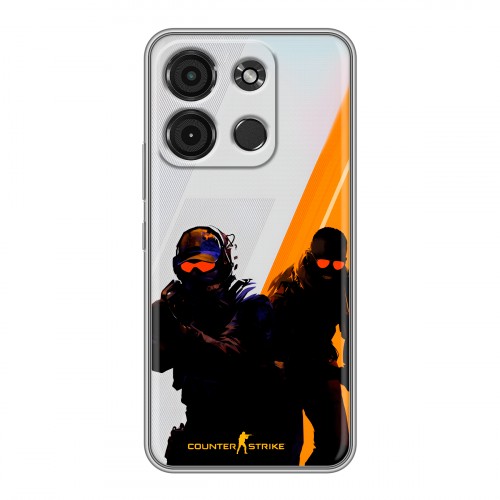 Дизайнерский пластиковый чехол для Itel A60s Контер страйк Counter strike