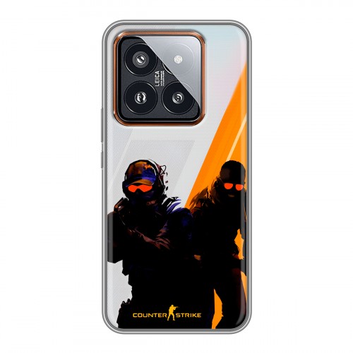 Дизайнерский силиконовый чехол для Xiaomi 14 Pro Контер страйк Counter strike