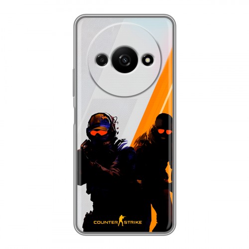 Дизайнерский силиконовый чехол для Xiaomi RedMi A3 Контер страйк Counter strike
