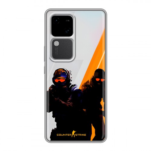 Дизайнерский пластиковый чехол для Vivo V30 5G Контер страйк Counter strike