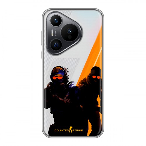 Дизайнерский силиконовый чехол для Huawei Pura 70 Контер страйк Counter strike