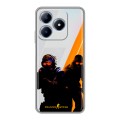 Дизайнерский силиконовый чехол для Realme C63 Контер страйк Counter strike