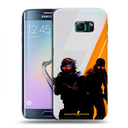 Дизайнерский силиконовый чехол для Samsung Galaxy S6 Edge Контер страйк Counter strike