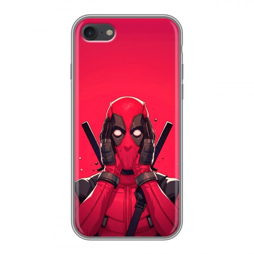 Дизайнерский силиконовый чехол для Iphone 7 Дедпул Deadpool