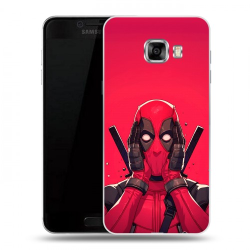 Дизайнерский пластиковый чехол для Samsung Galaxy C5 Дедпул Deadpool