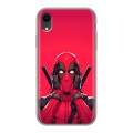 Дизайнерский силиконовый чехол для Iphone Xr Дедпул Deadpool