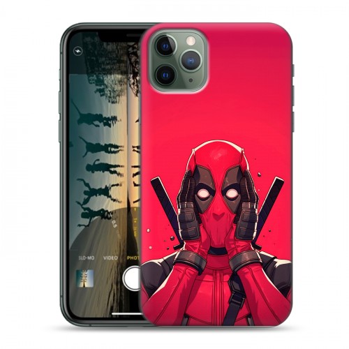 Дизайнерский силиконовый чехол для Iphone 11 Pro Дедпул Deadpool