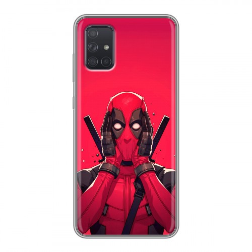 Дизайнерский силиконовый чехол для Samsung Galaxy A71 Дедпул Deadpool