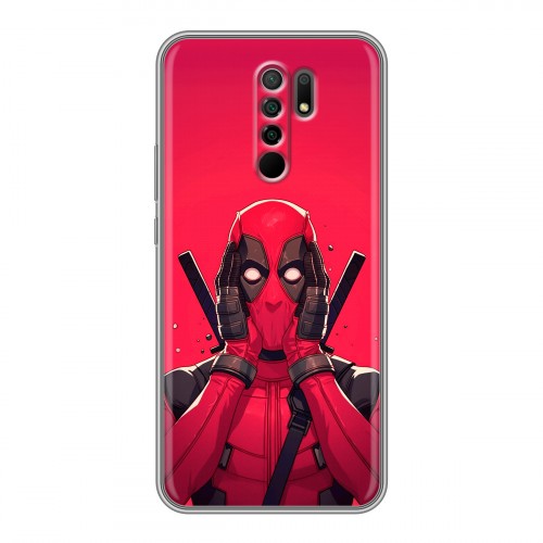 Дизайнерский силиконовый чехол для Xiaomi RedMi 9 Дедпул Deadpool