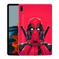 Дизайнерский силиконовый чехол для Samsung Galaxy Tab S7 Дедпул Deadpool