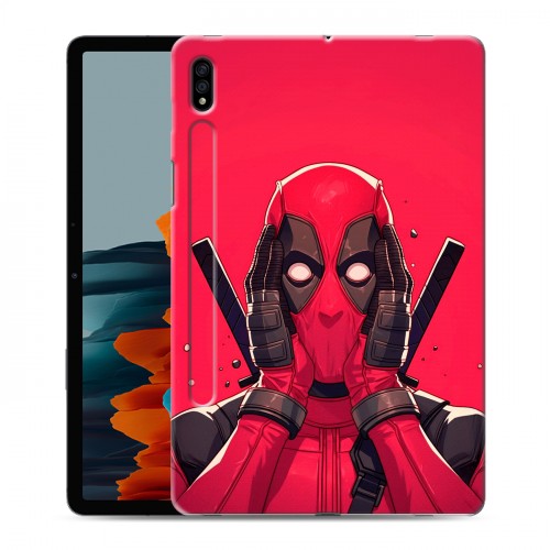 Дизайнерский силиконовый чехол для Samsung Galaxy Tab S7 Дедпул Deadpool