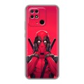 Дизайнерский силиконовый с усиленными углами чехол для Xiaomi Redmi 10C Дедпул Deadpool