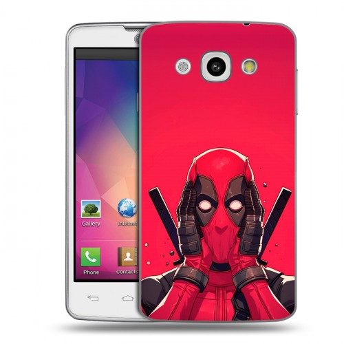 Дизайнерский пластиковый чехол для LG L60 Дедпул Deadpool