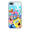 Дизайнерский силиконовый чехол для Iphone 7 спанчбоб спанч боб