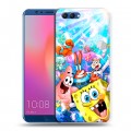 Дизайнерский пластиковый чехол для Huawei Honor View 10 спанчбоб спанч боб