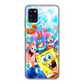 Дизайнерский силиконовый чехол для Samsung Galaxy A31 спанчбоб спанч боб
