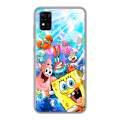 Дизайнерский силиконовый чехол для ZTE Blade A31 спанчбоб спанч боб