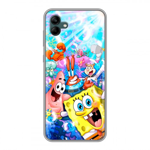 Дизайнерский силиконовый чехол для Samsung Galaxy A04 спанчбоб спанч боб