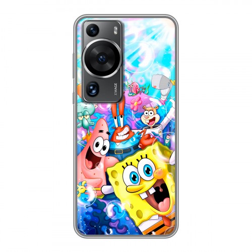 Дизайнерский силиконовый чехол для Huawei P60 спанчбоб спанч боб