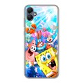 Дизайнерский силиконовый чехол для Samsung Galaxy A05 спанчбоб спанч боб