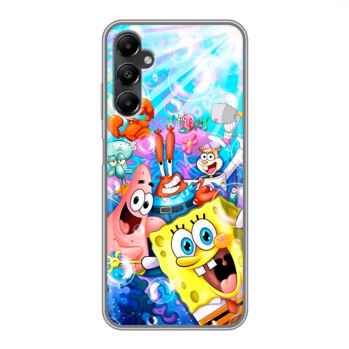 Дизайнерский силиконовый чехол для Samsung Galaxy A05s спанчбоб спанч боб