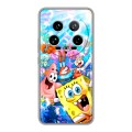 Дизайнерский силиконовый чехол для Xiaomi 14 Ultra спанчбоб спанч боб