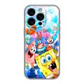 Дизайнерский силиконовый чехол для Iphone 16 Pro спанчбоб спанч боб