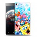 Дизайнерский пластиковый чехол для Lenovo Vibe X2 спанчбоб спанч боб