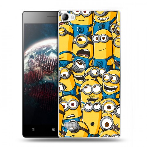 Дизайнерский пластиковый чехол для Lenovo Vibe X2 Миньоны