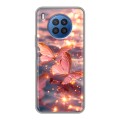 Дизайнерский силиконовый чехол для Huawei Nova 8i бабочки розовые