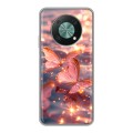 Дизайнерский силиконовый чехол для Huawei Nova Y90 бабочки розовые