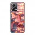 Дизайнерский силиконовый чехол для Xiaomi Poco X5 бабочки розовые
