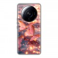Дизайнерский силиконовый чехол для Xiaomi 12S Ultra бабочки розовые
