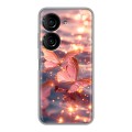 Дизайнерский силиконовый чехол для ASUS ZenFone 9 бабочки розовые
