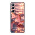 Дизайнерский силиконовый чехол для Realme C65 бабочки розовые