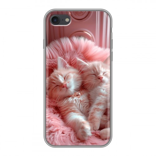 Дизайнерский силиконовый чехол для Iphone 7 котята котики