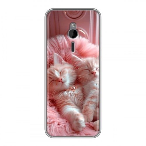 Дизайнерский силиконовый чехол для Nokia 230 котята котики
