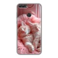 Дизайнерский силиконовый чехол для Huawei P Smart котята котики