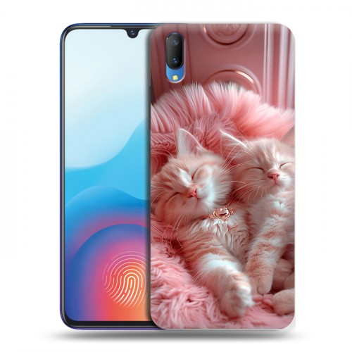 Дизайнерский пластиковый чехол для Vivo V11 котята котики