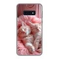 Дизайнерский силиконовый чехол для Samsung Galaxy S10e котята котики