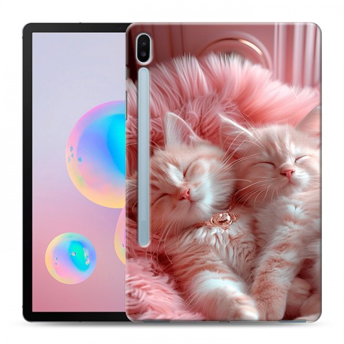 Дизайнерский силиконовый чехол для Samsung Galaxy Tab S6 котята котики