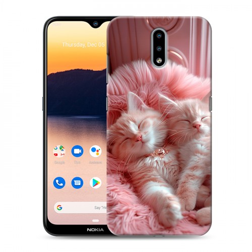 Дизайнерский силиконовый чехол для Nokia 2.3 котята котики