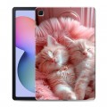 Дизайнерский силиконовый чехол для Samsung Galaxy Tab S6 Lite котята котики