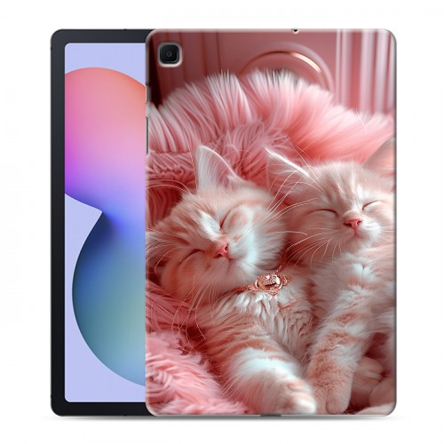 Дизайнерский силиконовый чехол для Samsung Galaxy Tab S6 Lite котята котики