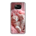 Дизайнерский пластиковый чехол для Xiaomi Poco X3 котята котики