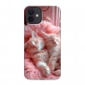 Дизайнерский силиконовый чехол для Iphone 12 котята котики