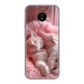 Дизайнерский силиконовый чехол для Nokia C20 котята котики