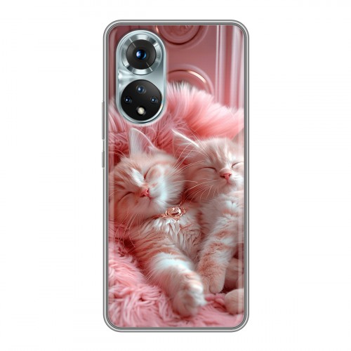 Дизайнерский силиконовый чехол для Huawei Honor 50 котята котики
